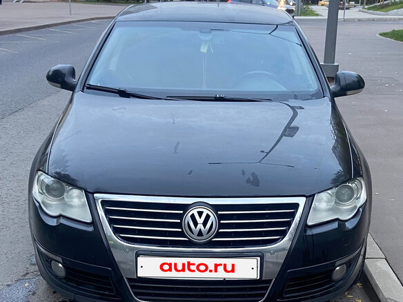 2008 Volkswagen Passat B6, чёрный, 886498 рублей - вид 1
