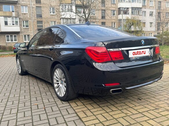 2008 BMW 7 серии 740i V (F01/F02/F04), чёрный, 1580000 рублей - вид 6