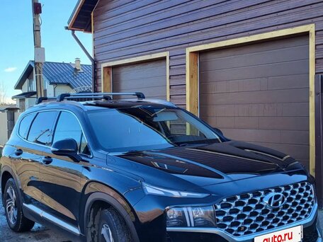 2021 Hyundai Santa Fe IV Рестайлинг, чёрный, 3041000 рублей, вид 2