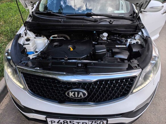 2015 Kia Sportage III Рестайлинг, белый, 1300000 рублей - вид 10