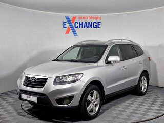 2011 Hyundai Santa Fe II Рестайлинг, серебристый, 1049000 рублей, вид 1