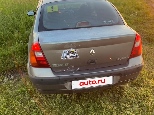 2004 Renault Symbol I Рестайлинг, серый, 380000 рублей - вид 4