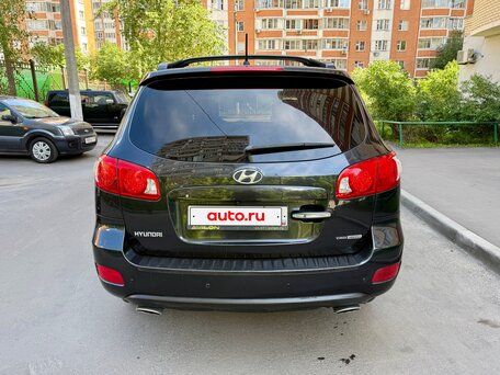 2008 Hyundai Santa Fe II, чёрный, 875000 рублей, вид 5
