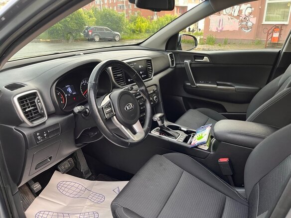 2021 Kia Sportage IV Рестайлинг, серый - вид 6