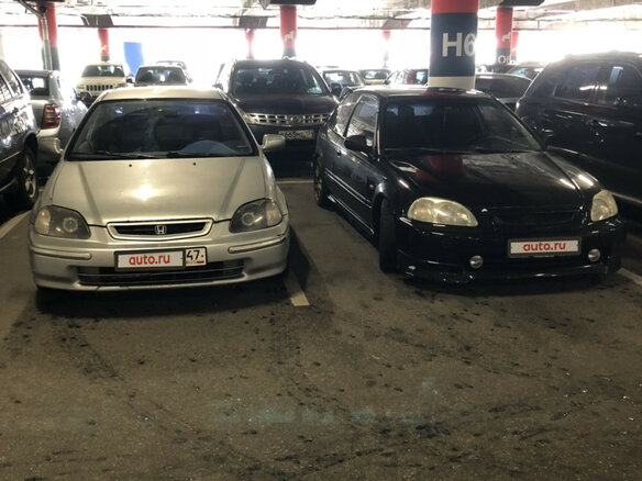 1995 Honda Civic VI, чёрный - вид 14
