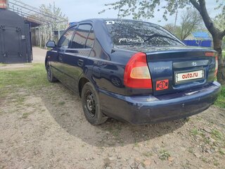 2008 Hyundai Accent ТагАЗ II, синий, 460000 рублей, вид 4