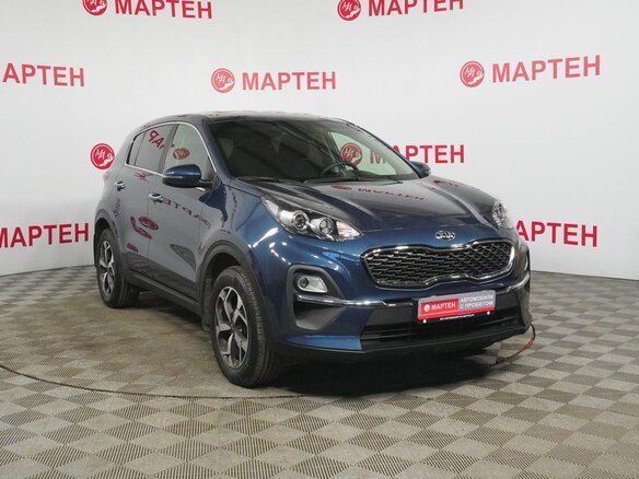 2021 Kia Sportage IV Рестайлинг, синий - вид 3