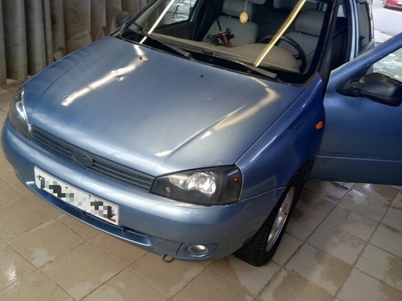 2007 Lada (ВАЗ) Kalina I, серый, 165000 рублей - вид 5