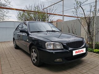 2008 Hyundai Accent ТагАЗ II, чёрный, 390000 рублей, вид 3
