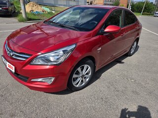 2016 Hyundai Solaris I Рестайлинг, красный, 1050000 рублей, вид 1