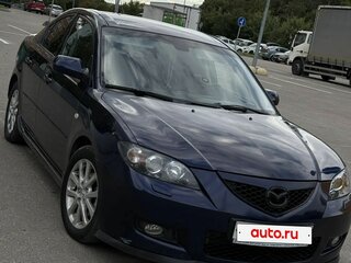 2008 Mazda 3 I (BK) Рестайлинг, синий, 449999 рублей, вид 4