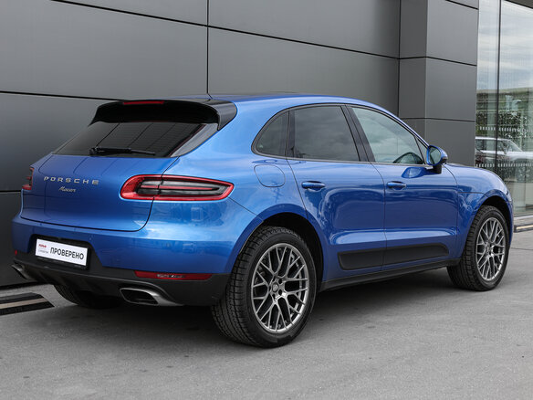 2018 Porsche Macan I Рестайлинг, голубой - вид 4