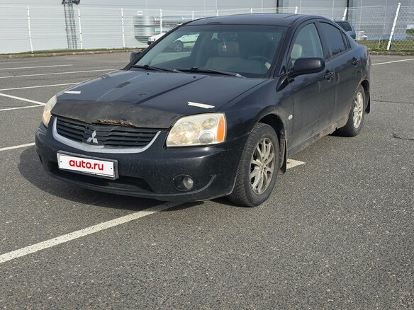2007 Mitsubishi Galant IX Рестайлинг, чёрный, 380000 рублей