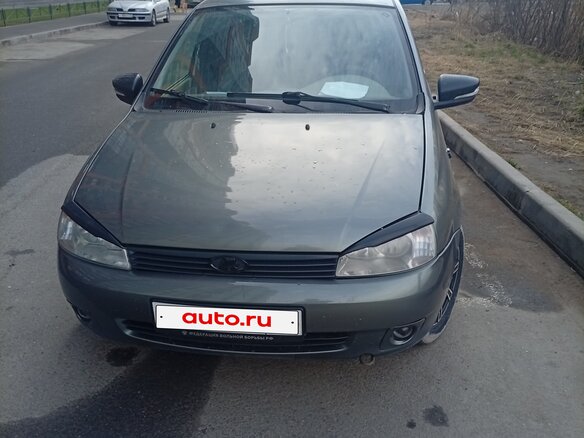 2008 Lada (ВАЗ) Kalina I, серый, 220000 рублей - вид 1