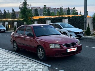 2006 Hyundai Accent ТагАЗ II, красный, 300000 рублей, вид 3