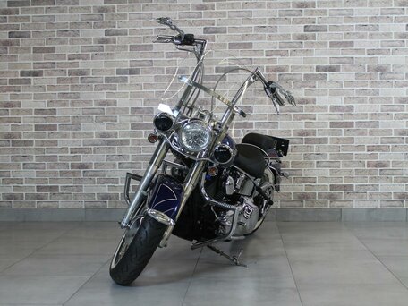 2007 Harley-Davidson Softail Deluxe, синий, 850000 рублей, вид 2