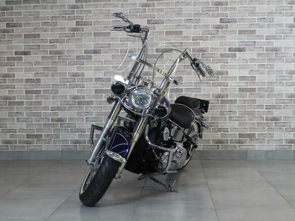 2007 Harley-Davidson Softail Deluxe, синий, 850000 рублей - вид 1
