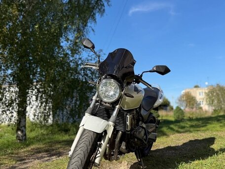 2002 Honda CB 600F Hornet, белый, 360000 рублей, вид 1
