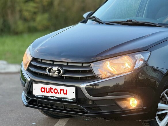 2021 Lada (ВАЗ) Granta I Рестайлинг, чёрный, 900000 рублей - вид 3
