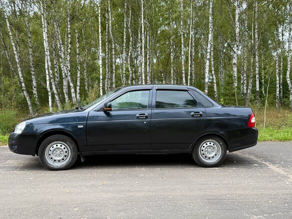2008 Lada (ВАЗ) Priora I, чёрный - вид 4