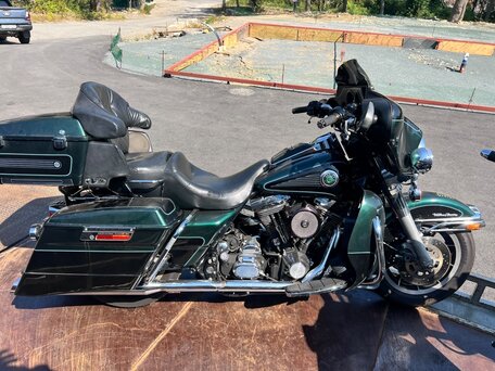 1997 Harley-Davidson Electra Glide, зелёный, 600000 рублей, вид 4