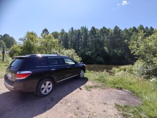 2012 Toyota Highlander II (XU40) Рестайлинг, чёрный, 2000000 рублей, вид 2