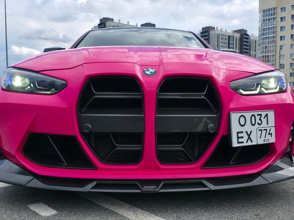 2022 BMW M3 Competition Package VI (G80), розовый, 7750000 рублей - вид 3
