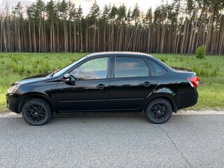 2013 Lada (ВАЗ) Granta I, чёрный, 395000 рублей, вид 4