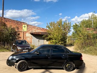 2008 Lada (ВАЗ) Priora I, чёрный, 250000 рублей, вид 4