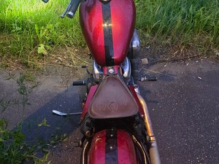 1993 Honda Steed 400, красный, 200000 рублей, вид 5