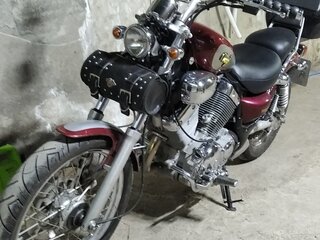 1993 Yamaha XV400 Virago, красный, 300000 рублей, вид 2