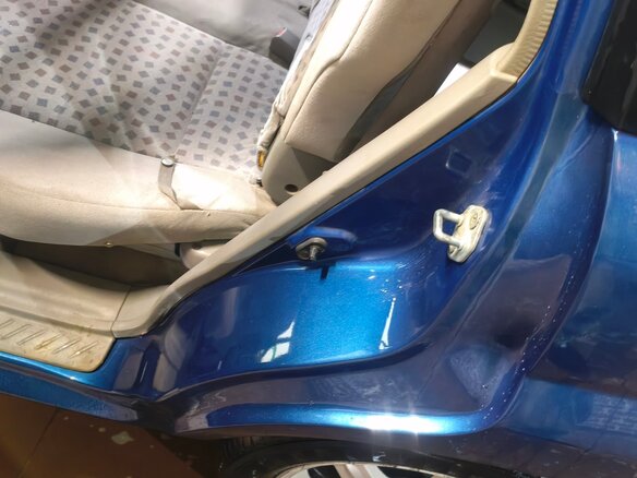 2001 Mazda Demio I (DW), синий, 259000 рублей - вид 8