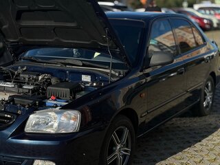 2007 Hyundai Accent ТагАЗ II, синий, 490000 рублей, вид 3