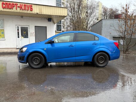 2012 Chevrolet Aveo II, синий, 500000 рублей, вид 3