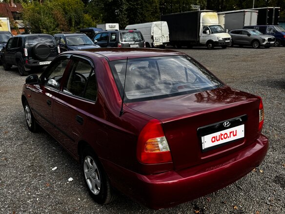 2005 Hyundai Accent ТагАЗ II, красный, 300000 рублей - вид 6