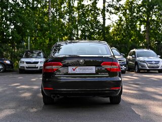 2014 Skoda Superb DSG II Рестайлинг, коричневый, 818000 рублей, вид 4