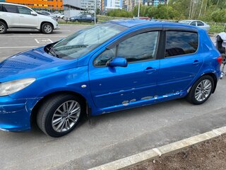 2007 Peugeot 307 I Рестайлинг, синий, 270000 рублей, вид 4