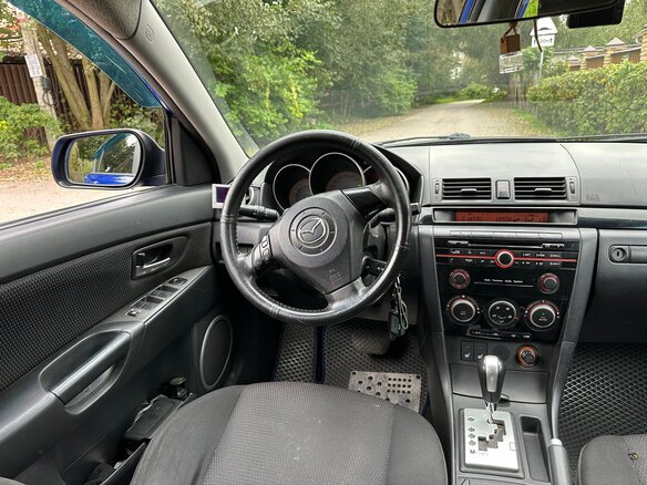 2008 Mazda 3 I (BK) Рестайлинг, синий, 600000 рублей - вид 6