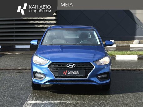 2017 Hyundai Solaris II, синий, 1138000 рублей, вид 3
