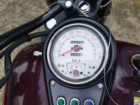 1999 Kawasaki VN1500 Vulcan, пурпурный, 465000 рублей, вид 5