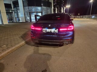 2017 BMW 5 серии 540i xDrive VII (G30/G31/G38), синий, 4250000 рублей, вид 2