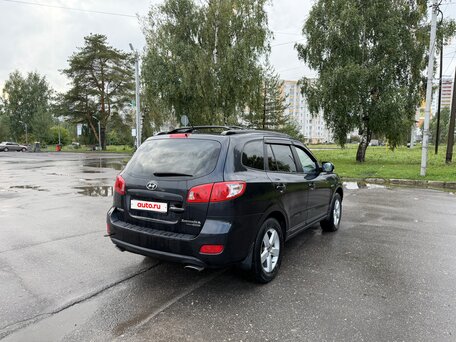 2008 Hyundai Santa Fe II, чёрный, 900000 рублей, вид 3