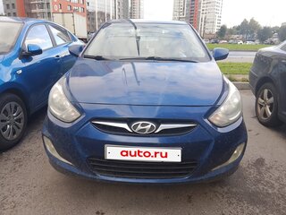 2012 Hyundai Solaris I, синий, 550000 рублей, вид 1