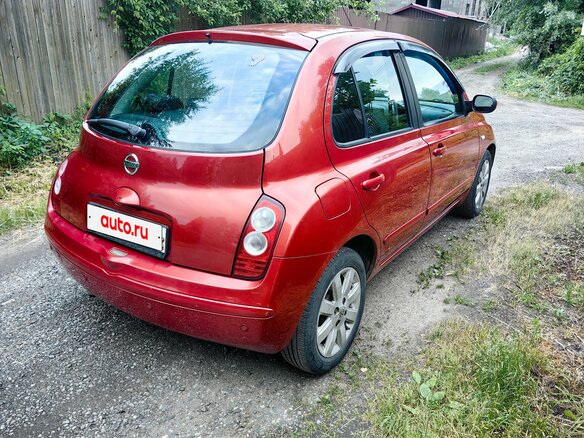2008 Nissan Micra III (K12), пурпурный - вид 4