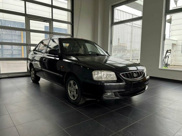 2008 Hyundai Accent ТагАЗ II, чёрный, 400000 рублей