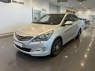 2014 Hyundai Solaris I Рестайлинг, серебристый, 709000 рублей, вид 1