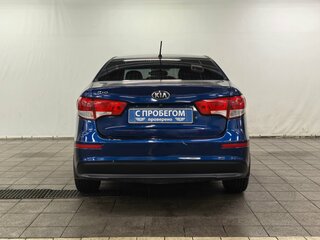 2015 Kia Rio III Рестайлинг, синий, 740000 рублей, вид 4