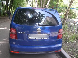 2007 Volkswagen Touran I Рестайлинг, синий, 370000 рублей, вид 4
