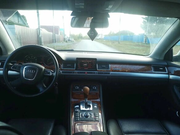 2009 Audi A8 Long II (D3) Рестайлинг 2, чёрный - вид 6