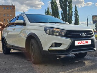 2019 Lada (ВАЗ) Vesta SW I, белый, 620000 рублей, вид 4